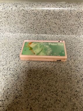 Pink Tinker Bell Nintendo DS Handheld Game Console
